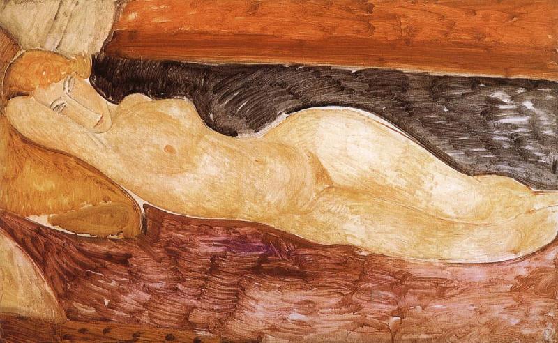Amedeo Modigliani Reclining nude oil painting image